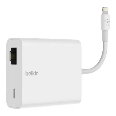 B2B165bt Belkin Ethernet + Power Adapter with Lightning Connector