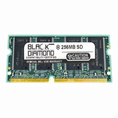 BD256M100MN06 Black Diamond 256MB PC100 100MHz Non-ECC Unbuffered CL2 144-Pin SoDimm Memory Module