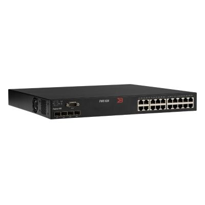 FWS624G-POE Brocade 24-Port PoE RJ-45 + 4 SFP Managed Switch