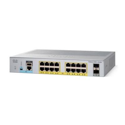 C1000-16FP-2G-L Cisco Catalyst C1000 Series C1000-16P 16 x Ports PoE+ 10/100/1000BaseT + 2 x SFP Ports Layer 2 Managed Gigabit Ethernet Network Switch
