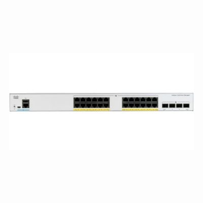 C1000-24P-4G-L Cisco Catalyst C1000 Series C1000-24P-4G 24 x RJ-45 Ports PoE+ 10/100/1000Base-T 4 x SFP Ports Layer 2 Managed Rack-mountable Gigabit Ethernet Network Switch