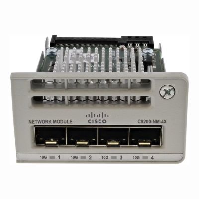 C9200-NM-4X Cisco Catalyst 9200 4 x Ports 10Gb/s 10GBase-X Single-Mode Gigabit Ethernet Interface Network Module