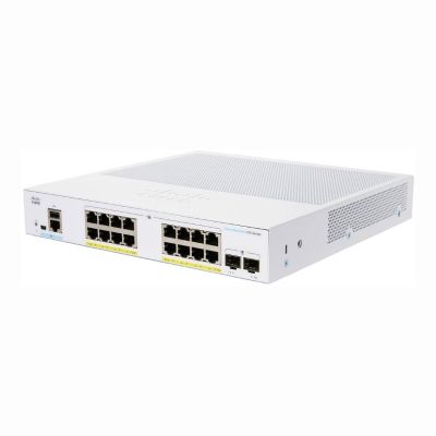 CBS250-16P-2G Cisco 250 Series 16-Ports 10/100/1000 PoE+ + 2 x Ports Gigabit SFP Rack-Mountable Layer 3 Manageable Gigabit Ethernet Network Switch