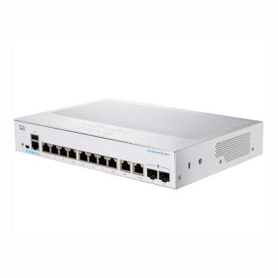 CBS250-8T-E-2G Cisco Business 250 Series 10-Ports + 8 x Ports 10/100/1000 + 2 x Ports Combo SFP Rack-Mountable Layer 3 Managed Gigabit Ethernet Network Switch