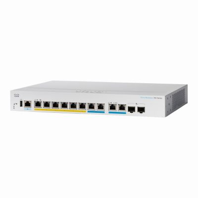 CBS350-8MGP-2X Cisco Business 350 6 x RJ-45 Ports PoE+ 1000Base-T 2 x 2.5GE Ports PoE+ 2 x RJ-45 10GE Ports 2 x SFP+ Ports Layer 2 Managed Rack-mountable Gigabit Ethernet Network Switch