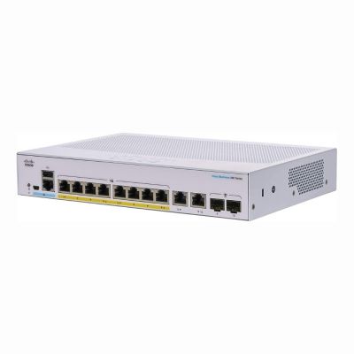 CBS350-8P-2G Cisco Business 350 Series 8 x Ports PoE+ 1000Base-T + 2 x Ports Combo SFP 1U Rack-mountable Layer 3 Managed Gigabit Ethernet Network Switch