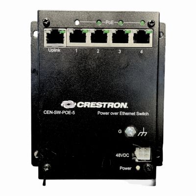 CEN-SW-POE-5 Crestron 5 x Ports PoE Un Rack-mountable Ethernet Switch