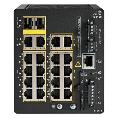 IE-3100-18T2C-CC-E Cisco with 18GE Copper 2GE Combo Fixed System Network Essentials