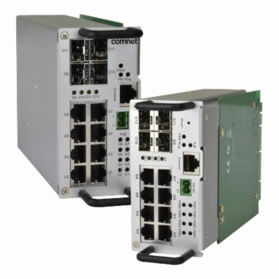 CNGE12FX4TX8MS ComNet 8 x Ports 1000Base-TX + 4 x Ports 100/1000Base-FX Layer 2 Managed Fast Ethernet Network Switch