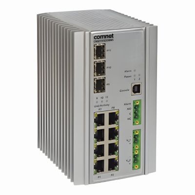 CNGE3FE8MSPOEK ComNet 8 x Ports 10/100Base-TX + 3 x Ports 100/1000Base-FX Layer 2 Managed Fast Ethernet Network Switch