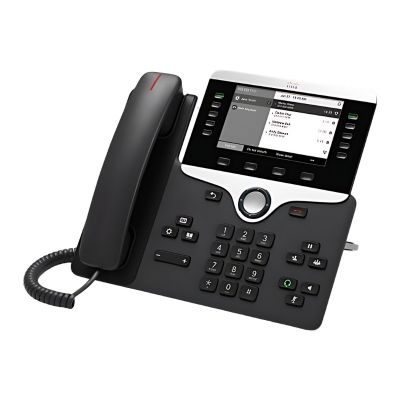 CP-8841-3PCC-K9 Cisco 8800 Series 8841 2 x Ports PoE Class 2 1000Base-T 5-Line Supported Wall-Mountable IP Phone with MPP Firmware