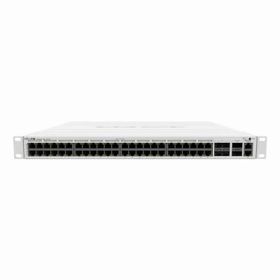 CRS354-48G-4S+2Q+RM Mikrotik 48-Ports 10/100/1000Base-T RJ-45 4-Ports 10GBase-X SFP+ 2-Ports 40GBase-X QSFP+ Layer 3 Gigabit Ethernet Cloud Router Switch