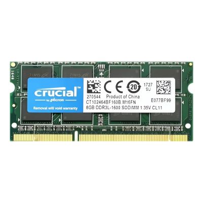CT102464BF160B Crucial 8GB DDR3-1600MHz SO-DIMM CL11 Laptop Memory