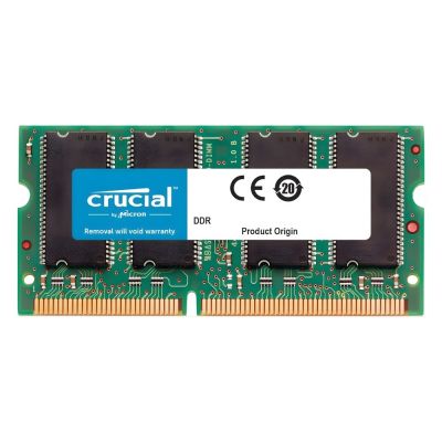 CT12864X335AP.K16FY Crucial 1GB DDR-333MHz PC2700 SoDIMM Non-ECC CL2.5 200-Pin 2.5V