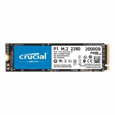 CT2000P1SSD8 Crucial P1 2TB 3D-NAND PCI Express NVMe M.2 2280 Solid State Drive
