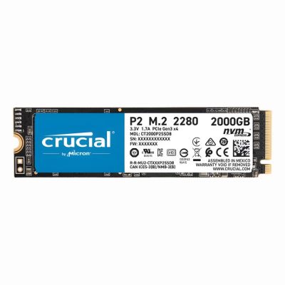 CT2000P2SSD8 Crucial P2 Series 2TB PCI Express x3 NVMe M.2 2280 Solid State Drive
