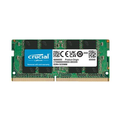 Crucial 8GB 2400MHz DDR4 PC4-19200 Non-ECC CL17 260-Pin SoDimm 1.2V Single Rank x8 Memory Module