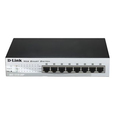 DES-1210-08P D-Link 8-Port PoE 10/100Base-TX Layer 2 Managed Fast Ethernet Switch