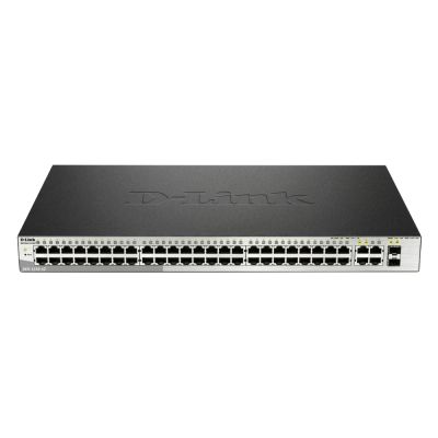 DES-1210-52 D-Link 48-Port 10/100Base-TX + 2x1GbE RJ-45 Combo Layer 2 Switch