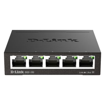 DGS-105/E D-Link 5-Port Gigabit Desktop Ethernet Switch 10/100/1000Base-T