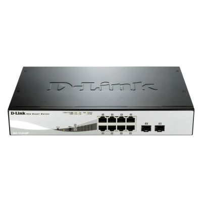 DGS-1210-08P D-Link 8-Port PoE Gigabit Switch 2 SFP Layer 2 Unmanaged
