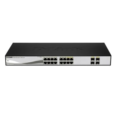 DGS-1210-16 D-Link 16-Port Gigabit 4 Combo SFP Smart Managed Switch