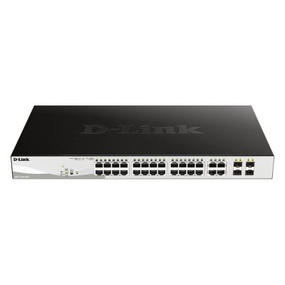 DGS-1210-24P D-Link 24-Port Gigabit PoE Layer 2 Managed Switch with 4 SFP