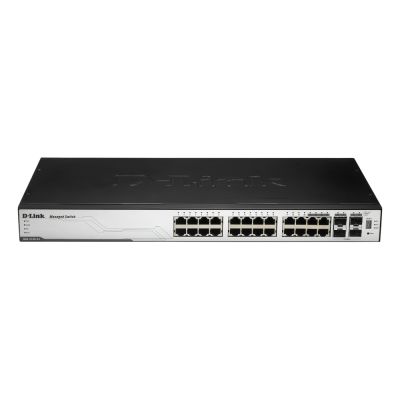 DGS-3100-24 D-Link 24-Port Gigabit Managed Stackable Ethernet Switch with 4 SFP Slots