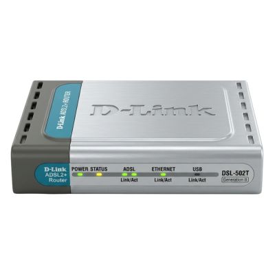 DSL-502T D-Link DSL-502T ADSL2+ Router with 1x RJ11 and 1x 10/100 Ethernet Port