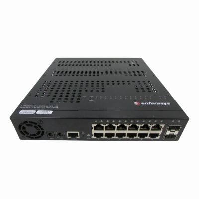 D2G124-12-RH Enterasys 12 x Ports 10/100/1000Base-T + 2 x Ports Shared SFP Layer 2 Managed Gigabit Ethernet Network Switch