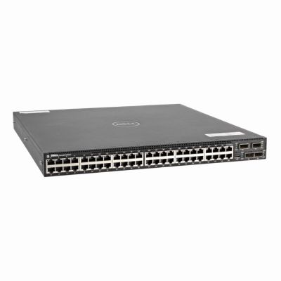 DC1GN Dell Networking S-Series S4820T 48 x RJ-45 Ports 10GBase-T + 4 x QSFP+ Ports Layer 3 Managed 1U Rack-mountable Gigabit Ethernet Network Switch