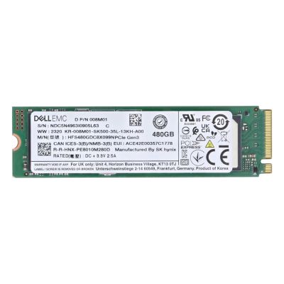 08M01 Dell EMC 480GB PCIe Gen3 NVMe M.2 2280 SSD