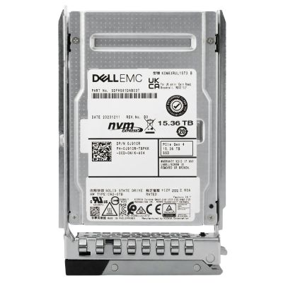 0J91CR Dell 15.36TB NVMe PCIe Gen4 x4 U.3 2.5-inch 3D TLC SSD