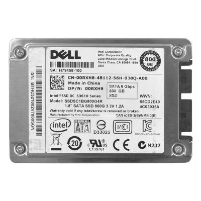 0RXH8 Dell 800GB 1.8-Inch MLC 6Gb/s SATA SSD