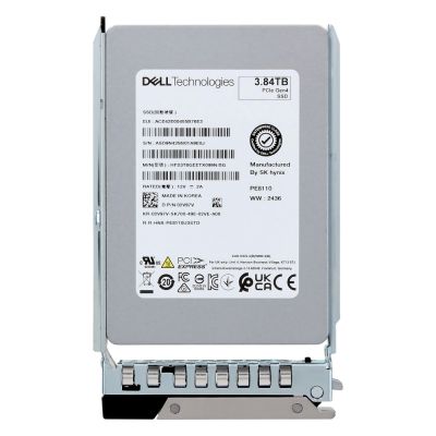 2V97V Dell 3.84TB NVMe PCIe Gen4 x4 U.2 2.5-inch Read Intensive SSD
