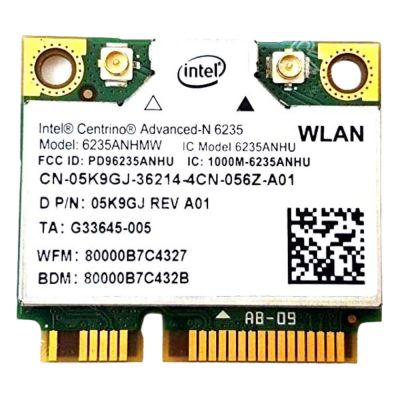 5K9GJ Dell 2.4GHz 300Mbit/s Mini PCIe Wi-Fi Bluetooth Network Card