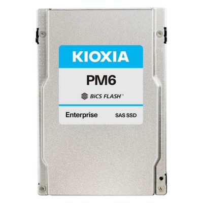 KPM6XVUG6T40 KIOXIA PM6-V 6.4TB 24Gb/s SAS TLC Mixed Use SIE 2.5-Inch Solid State Drive
