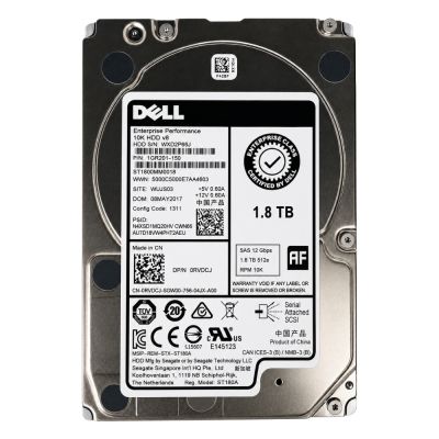 Dell RVDCJ 1.8TB 10K SAS-12Gbps 2.5in Hot-Plug Drive