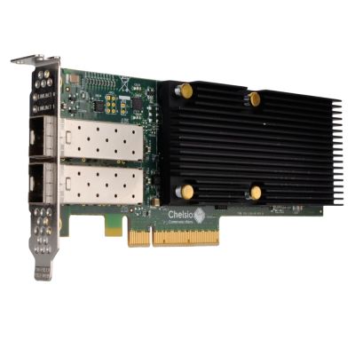 VV004 Dell Chelsio T520-CR High Performance Dual-Port 10 GbE Unified Wire Adapter PCI Express x8, Optical Fiber