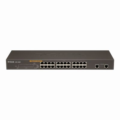 DES-1026G D-Link 24 x Ports 10/100Base-T + 2 x Ports Combo SFP Rack-mountable Layer 2 Unmanaged Ethernet Network Switch