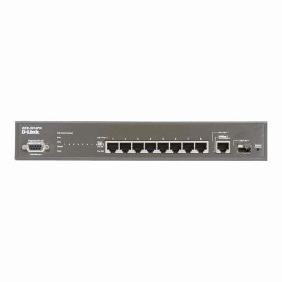 DES-3010PA D-Link Managed 8-Port 10/100 PoE Switch + 1 Gigabit Port + 1 SFP Slot