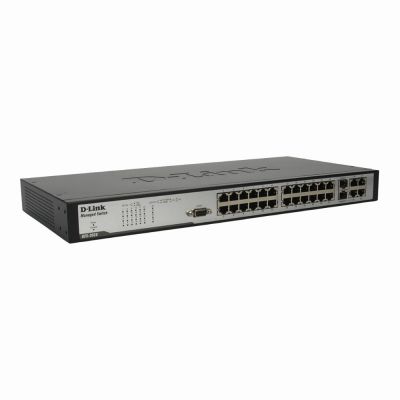DES-3028 D-Link 24-Port 10/100 4 Gigabit Ports + 2 Combo SFP Slots Layer 2 Managed Stackable Switch