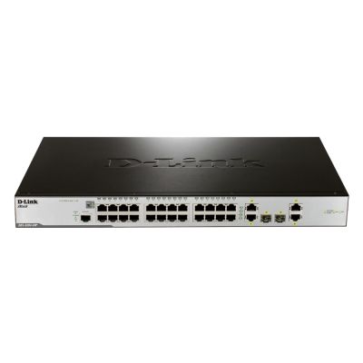DES-3200-28P D-Link 28-Port PoE+ Gigabit Managed Layer 2/3 Switch