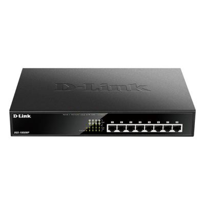 DGS-1008MP D-Link 8-Port PoE 10/100/1000Base-T Layer 2 Unmanaged Gigabit Switch