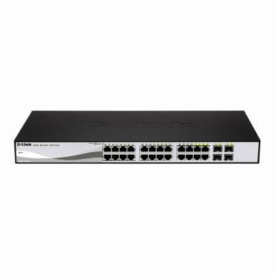 DGS-1210-24 D-Link DGS-1210 Series 24 x 1000Base-T + 4 x Ports SFP Layer 2 Managed Gigabit Ethernet Smart Switch