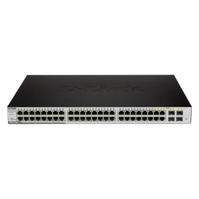 DGS-1248T D-Link 48-Port PoE 1G RJ-45 + 4 Combo SFP Layer 2 Managed Switch