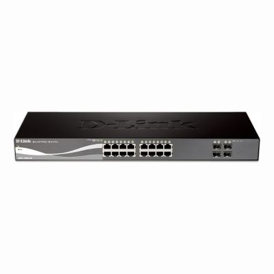 DGS-1500-20 D-Link 16-Port 10/100/1000Base-T Layer-3 Managed Gigabit Ethernet Switch Rack-Mountable