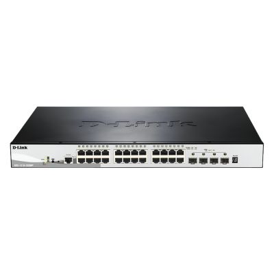 DGS-1510-28XMP D-Link 24-Port PoE+ Layer 2 Managed Switch with 4 SFP+ Uplinks