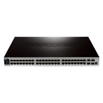DGS-3420-52P D-Link 48-Port 81W PoE 176Gbps Managed Stackable Gigabit Switch