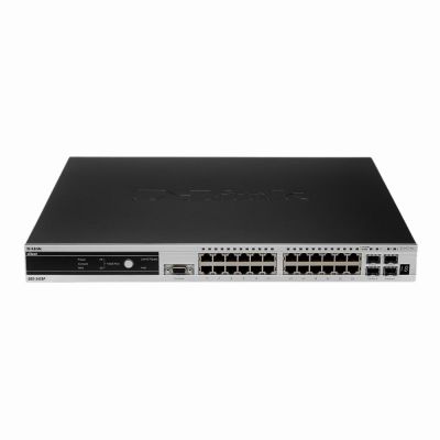 DGS-3426P D-Link 24 x Ports 1000Base-T + 4 x Ports SFP 1U Rack-mountable Layer 2 Managed Gigabit Ethernet Network Switch
